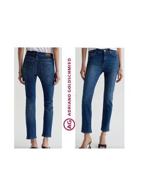 AG MARI MID RISE SLIM STRAIGHT JEANS sz 25